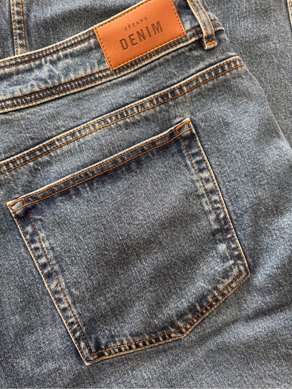 Sezane Le Crop Cropped Wide-Leg Jeans - Light Blue Denim - Picture 4 of 4